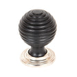 From The Anvil - Ebony and PN Beehive Cabinet Knob 38mm | Sku. 83870 | Trade Door Handles.