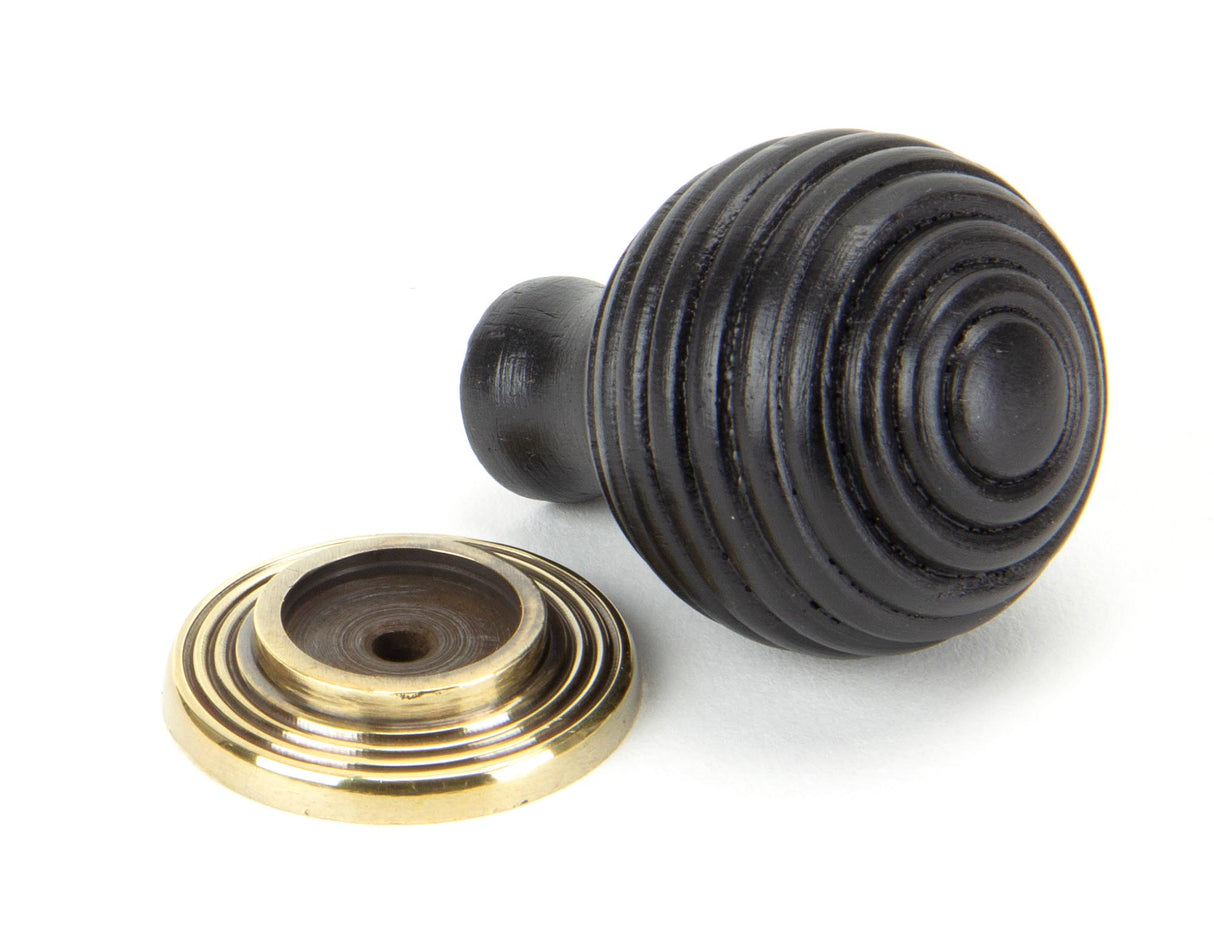 From The Anvil - Ebony and AB Beehive Cabinet Knob 35mm | Sku. 83871 | Trade Door Handles.