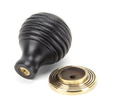 From The Anvil - Ebony and AB Beehive Cabinet Knob 35mm | Sku. 83871 | Trade Door Handles.