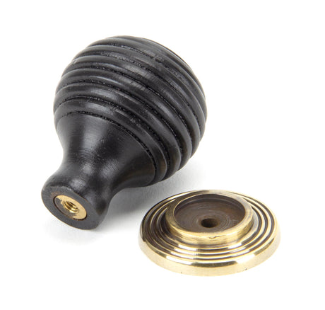 From The Anvil - Ebony and AB Beehive Cabinet Knob 35mm | Sku. 83871 | Trade Door Handles.