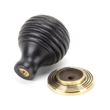 From The Anvil - Ebony and AB Beehive Cabinet Knob 35mm | Sku. 83871 | Trade Door Handles.