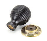 From The Anvil - Ebony and AB Beehive Cabinet Knob 38mm | Sku. 83872 | Trade Door Handles.