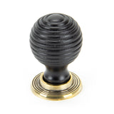 From The Anvil - Ebony and AB Beehive Cabinet Knob 38mm | Sku. 83872 | Trade Door Handles.