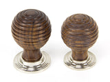 From The Anvil - Rosewood and PN Beehive Cabinet Knob 35mm | Sku. 83873 | Trade Door Handles.