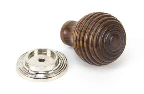From The Anvil - Rosewood and PN Beehive Cabinet Knob 38mm | Sku. 83874 | Trade Door Handles.