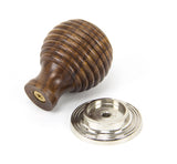 From The Anvil - Rosewood and PN Beehive Cabinet Knob 38mm | Sku. 83874 | Trade Door Handles.