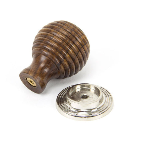 From The Anvil - Rosewood and PN Beehive Cabinet Knob 38mm | Sku. 83874 | Trade Door Handles.