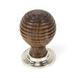 From The Anvil - Rosewood and PN Beehive Cabinet Knob 38mm | Sku. 83874 | Trade Door Handles.