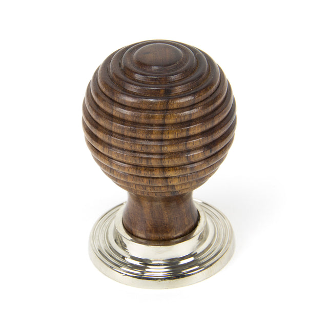 From The Anvil - Rosewood and PN Beehive Cabinet Knob 38mm | Sku. 83874 | Trade Door Handles.