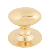 From The Anvil - Polished Brass Oval Cabinet Knob 40mm | Sku. 83879 | Trade Door Handles.