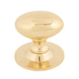 From The Anvil - Polished Brass Oval Cabinet Knob 40mm | Sku. 83879 | Trade Door Handles.