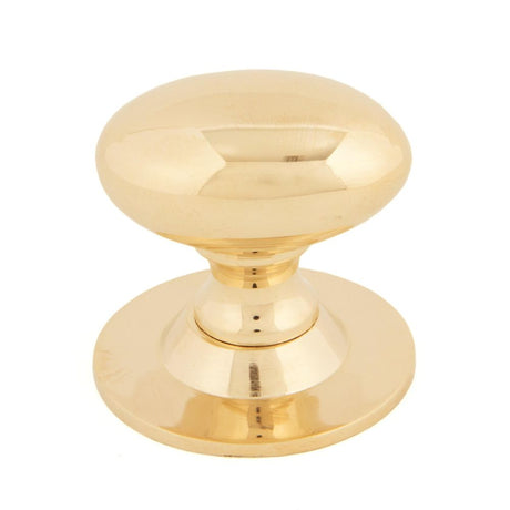 From The Anvil - Polished Brass Oval Cabinet Knob 40mm | Sku. 83879 | Trade Door Handles.