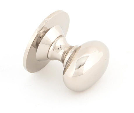 From The Anvil - Polished Nickel Oval Cabinet Knob 40mm | Sku. 83880 | Trade Door Handles.