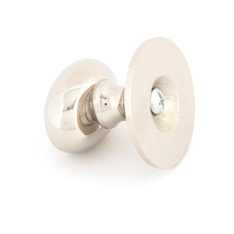 From The Anvil - Polished Nickel Oval Cabinet Knob 40mm | Sku. 83880 | Trade Door Handles.