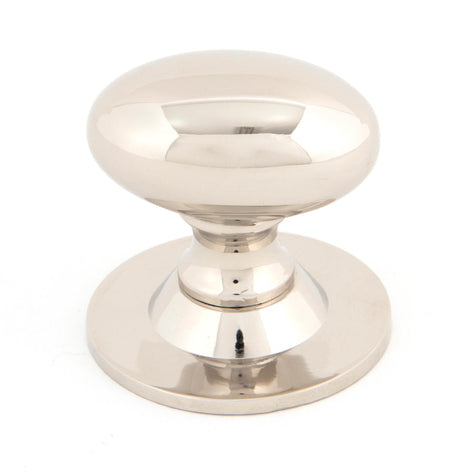 From The Anvil - Polished Nickel Oval Cabinet Knob 40mm | Sku. 83880 | Trade Door Handles.