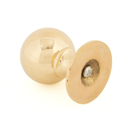 From The Anvil - Polished Brass Ball Cabinet Knob 39mm | Sku. 83881 | Trade Door Handles.