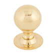 From The Anvil - Polished Brass Ball Cabinet Knob 39mm | Sku. 83881 | Trade Door Handles.