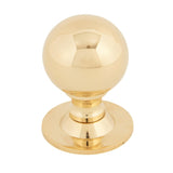 From The Anvil - Polished Brass Ball Cabinet Knob 39mm | Sku. 83881 | Trade Door Handles.