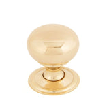 From The Anvil - Polished Brass Mushroom Cabinet Knob 32mm | Sku. 83883 | Trade Door Handles.
