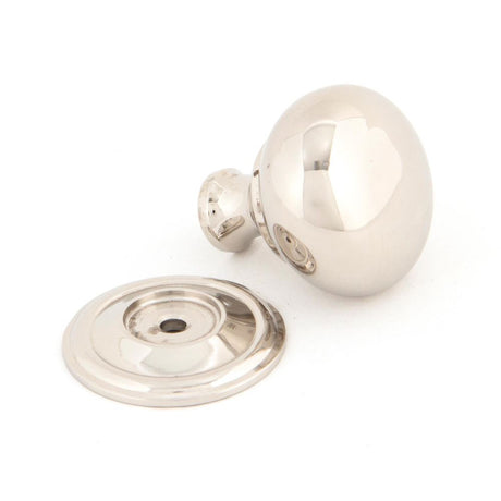 From The Anvil - Polished Nickel Mushroom Cabinet Knob 32mm | Sku. 83884 | Trade Door Handles.