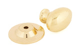 From The Anvil - Polished Brass Oval Cabinet Knob 33mm | Sku. 83885 | Trade Door Handles.