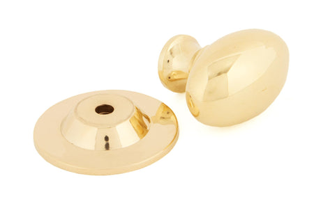 From The Anvil - Polished Brass Oval Cabinet Knob 33mm | Sku. 83885 | Trade Door Handles.