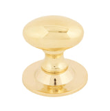 From The Anvil - Polished Brass Oval Cabinet Knob 33mm | Sku. 83885 | Trade Door Handles.