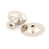 From The Anvil - Polished Nickel Oval Cabinet Knob 33mm | Sku. 83886 | Trade Door Handles.