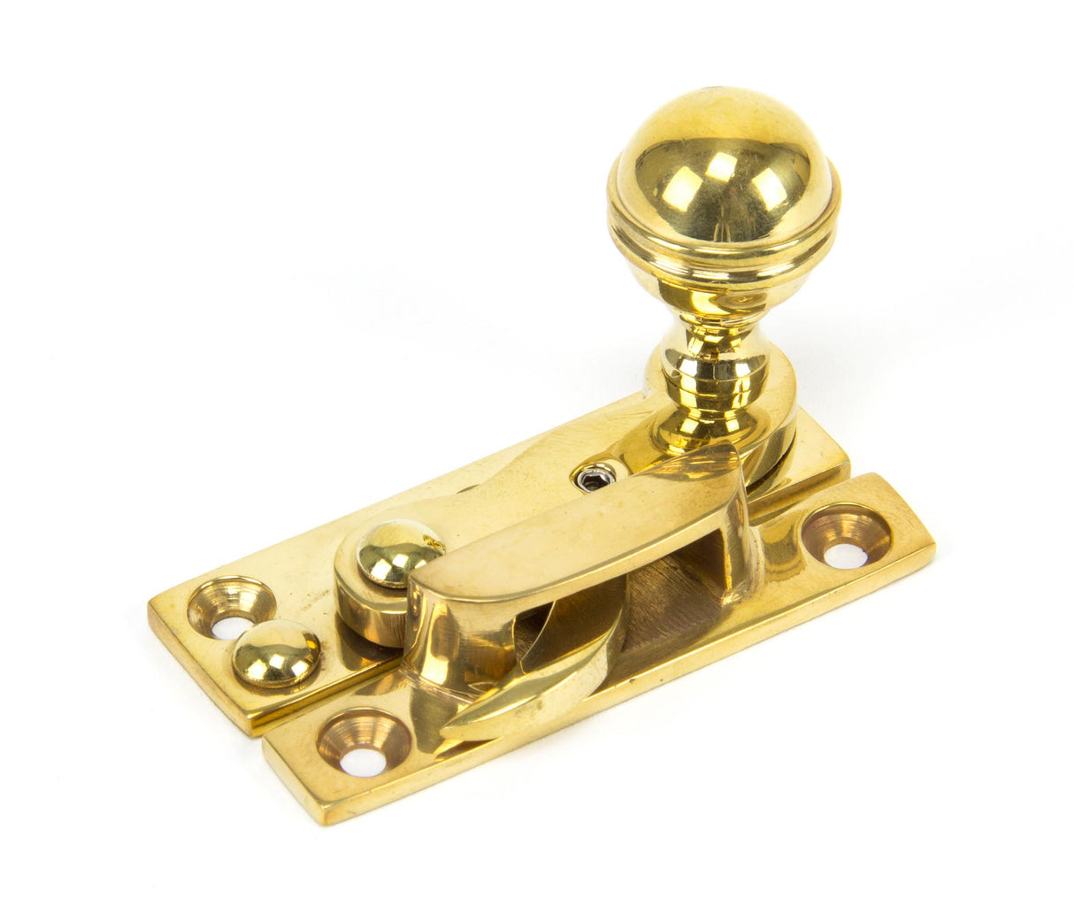 From The Anvil - Polished Brass Prestbury Sash Hook Fastener | Sku. 83889 | Trade Door Handles.