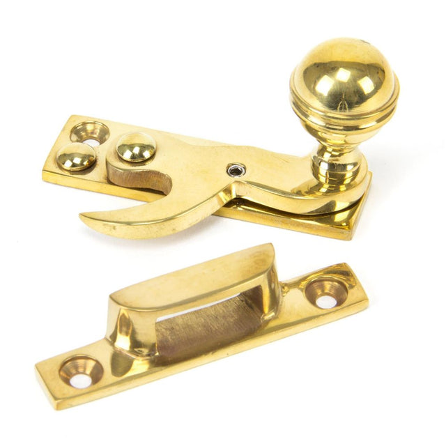 From The Anvil - Polished Brass Prestbury Sash Hook Fastener | Sku. 83889 | Trade Door Handles.