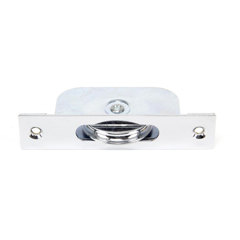 From The Anvil - Polished Chrome Square Ended Sash Pulley 75kg | Sku. 83894 | Trade Door Handles.