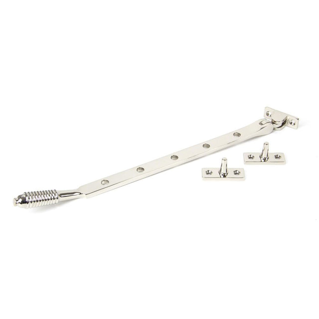 From The Anvil - Polished Nickel 12" Reeded Stay | Sku. 83910 | Trade Door Handles.