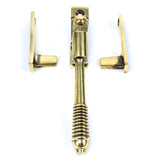 From The Anvil - Aged Brass Night-Vent Locking Reeded Fastener | Sku. 83911 | Trade Door Handles.