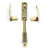 From The Anvil - Aged Brass Night-Vent Locking Reeded Fastener | Sku. 83911 | Trade Door Handles.