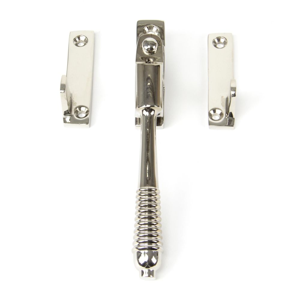 From The Anvil - Polished Nickel Night-Vent Locking Reeded Fastener | Sku. 83912 | Trade Door Handles.