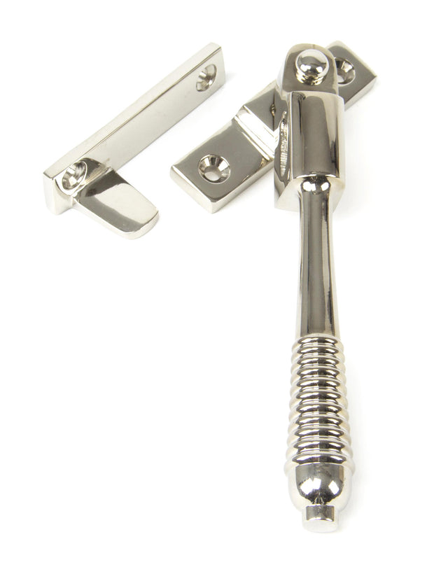 From The Anvil - Polished Nickel Night-Vent Locking Reeded Fastener | Sku. 83912 | Trade Door Handles.