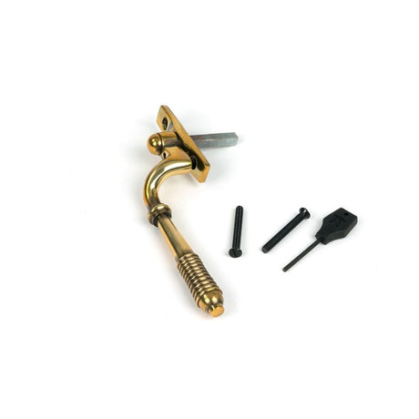 From The Anvil - Aged Brass Reeded Espag - LH | Sku. 83913 | Trade Door Handles.