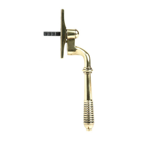 From The Anvil - Aged Brass Reeded Espag - LH | Sku. 83913 | Trade Door Handles.