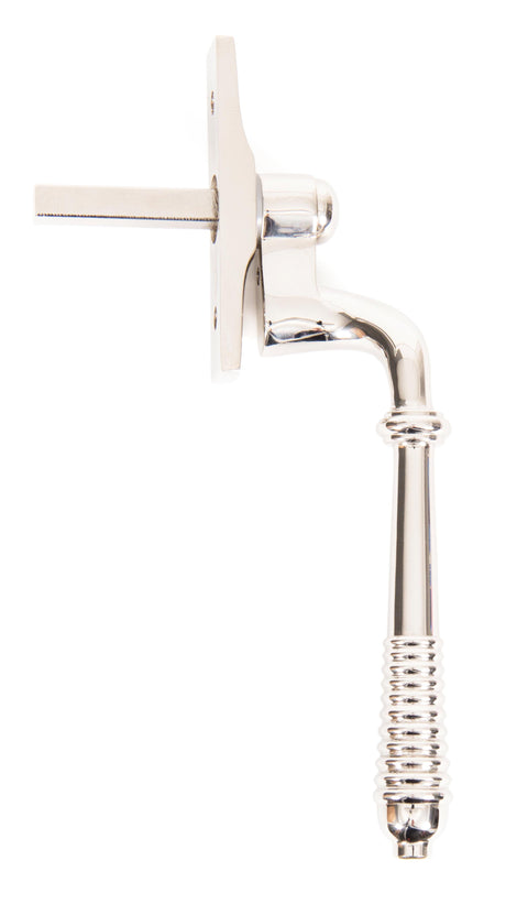 From The Anvil - Polished Nickel Reeded Espag - LH | Sku. 83914 | Trade Door Handles.