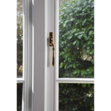 From The Anvil - Aged Brass Reeded Espag - RH | Sku. 83915 | Trade Door Handles.