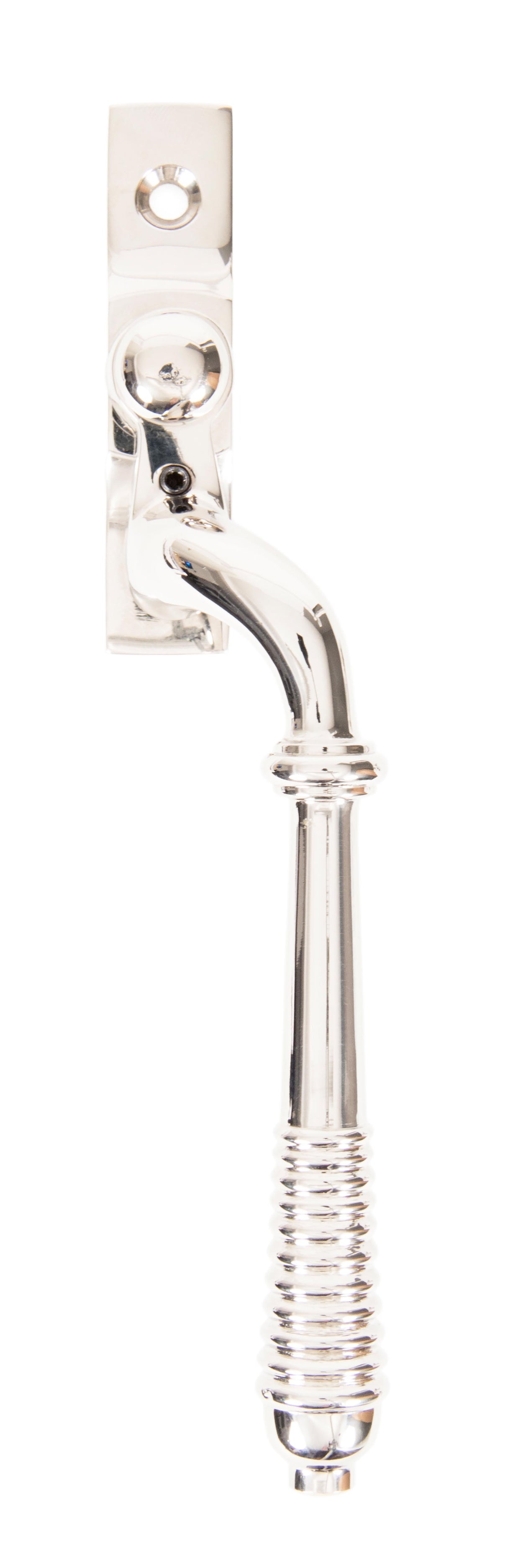 From The Anvil - Polished Nickel Reeded Espag - RH | Sku. 83916 | Trade Door Handles.