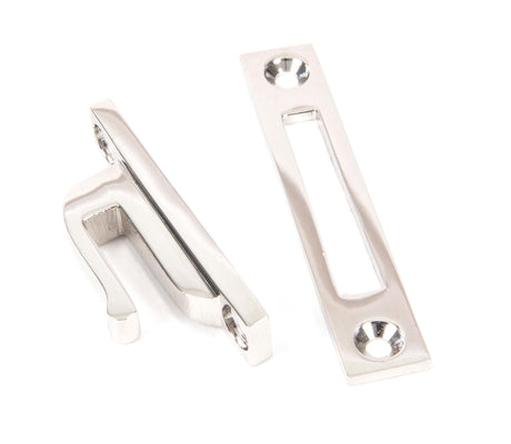 From The Anvil - Polished Nickel Locking Reeded Fastener | Sku. 83918 | Trade Door Handles.