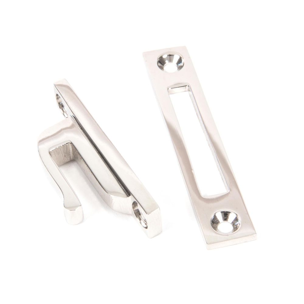 From The Anvil - Polished Nickel Locking Reeded Fastener | Sku. 83918 | Trade Door Handles.