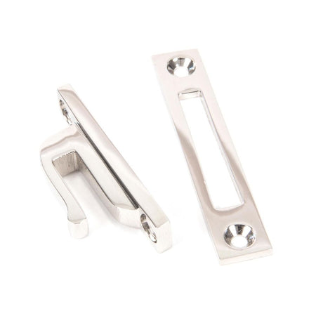 From The Anvil - Polished Nickel Locking Reeded Fastener | Sku. 83918 | Trade Door Handles.