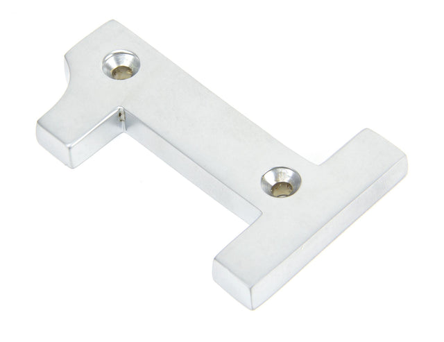 From The Anvil - Satin Chrome Numeral 1 | Sku. 83921 | Trade Door Handles.