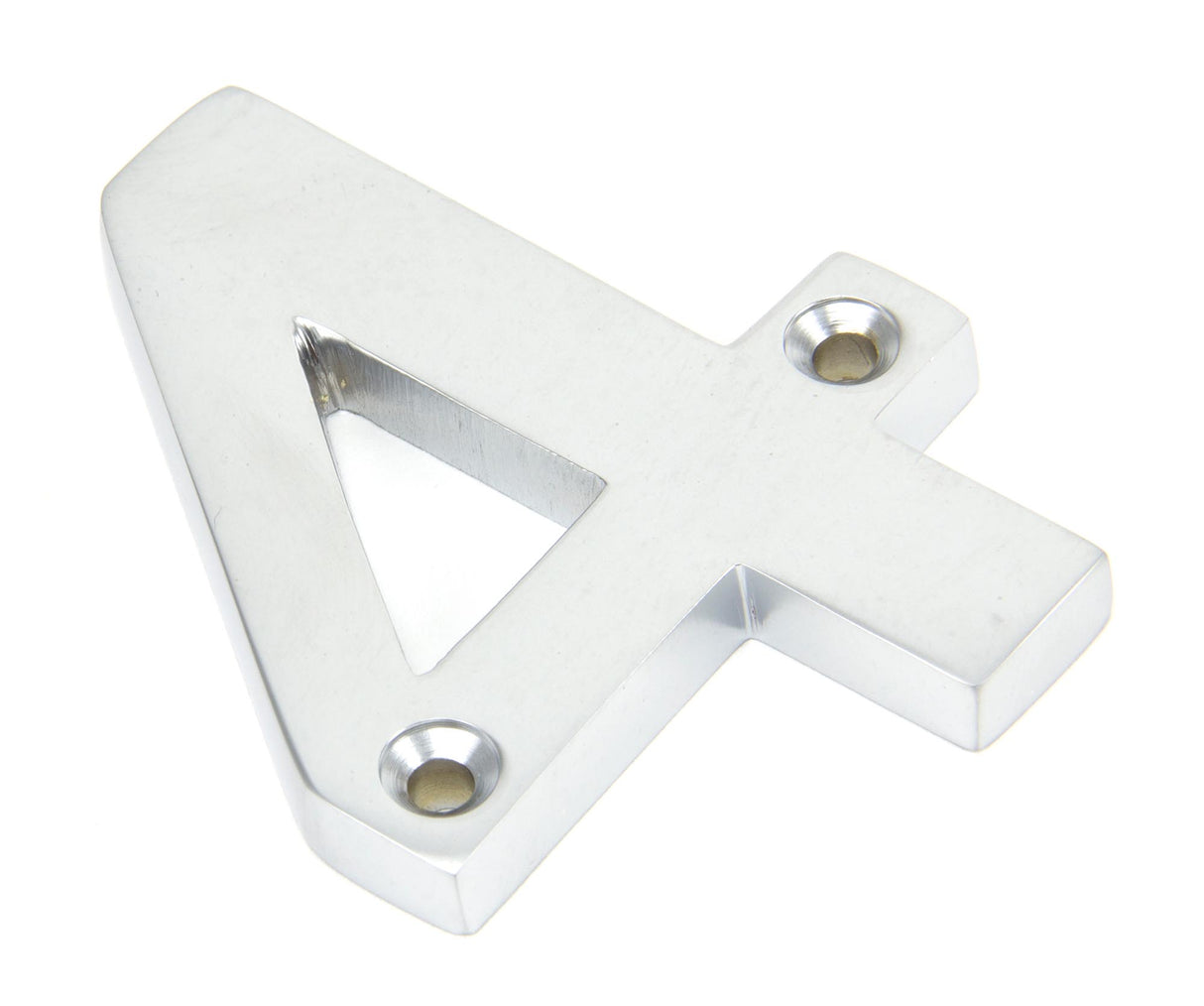 From The Anvil - Satin Chrome Numeral 4 | Sku. 83924 | Trade Door Handles.