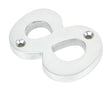 From The Anvil - Satin Chrome Numeral 8 | Sku. 83928 | Trade Door Handles.