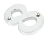 From The Anvil - Satin Chrome Numeral 8 | Sku. 83928 | Trade Door Handles.