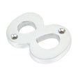 From The Anvil - Satin Chrome Numeral 8 | Sku. 83928 | Trade Door Handles.