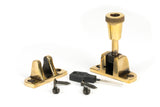 From The Anvil - Aged Brass Brompton Brighton Fastener (Radiused) | Sku. 83930 | Trade Door Handles.